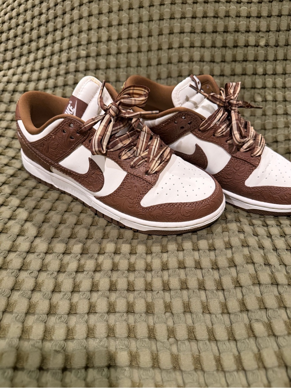 NEW tooled leather Nikes